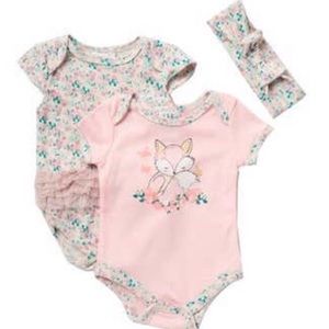 Nicole Miller Rumba Bodysuits and Headband Set